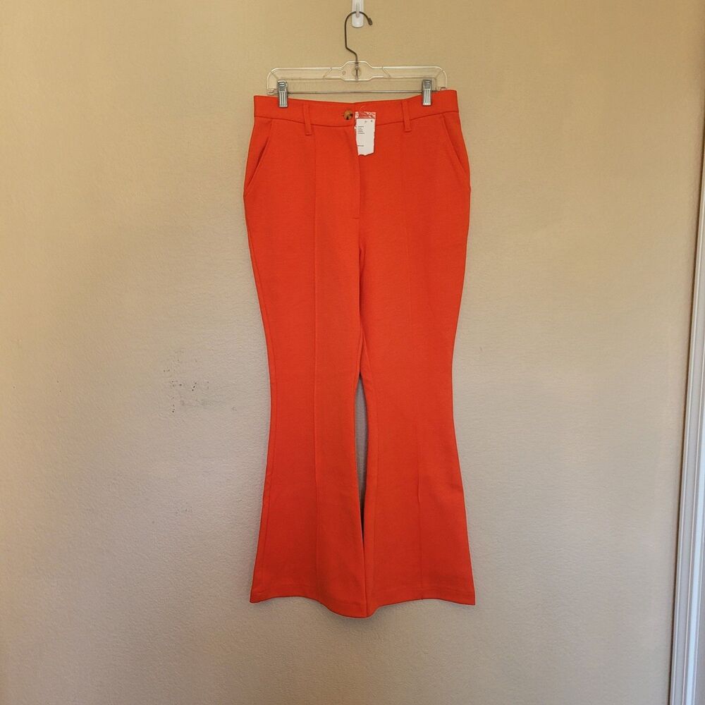 Urban Outfitters Flare Trouser Pant Large 70s Retro Dopamine Boho Chic Halloween